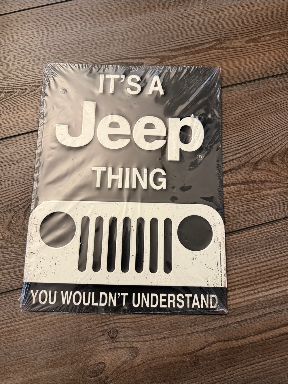 Jeep Black and White 'It's A Jeep Thing' Metal Sign